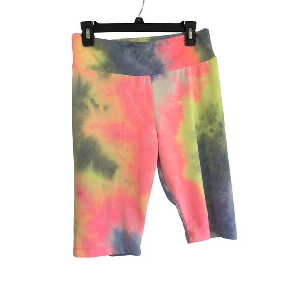 White Birch Pants - White Birch Tie-Dye Biker Shorts | XL NEW